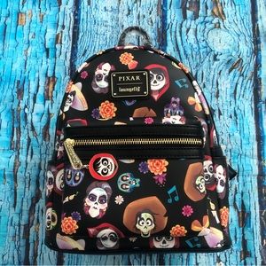 NWT Loungefly Pixar Coco AOP Backpack